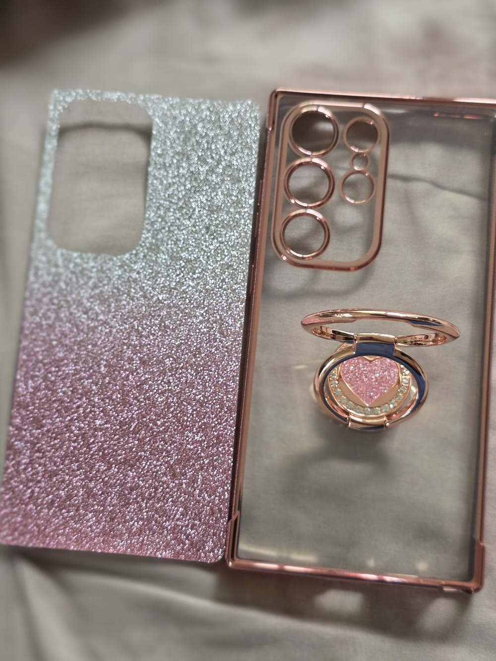 Pink 🩷 Sparkle Samsung S24 Ultra Phone Case With Charm